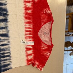 Sonoma Red and Blue Tie-Dye Kids Tee